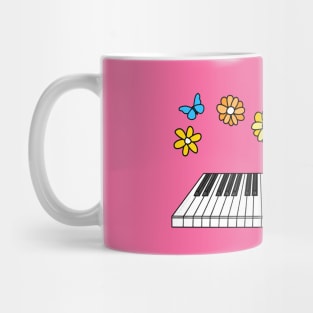 Mother's Day Piano Mom Pianist Female Musician Mug